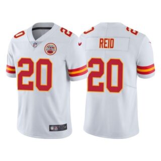 Youth Kansas City Chiefs Justin Reid White Vapor Limited Stitched Jersey
