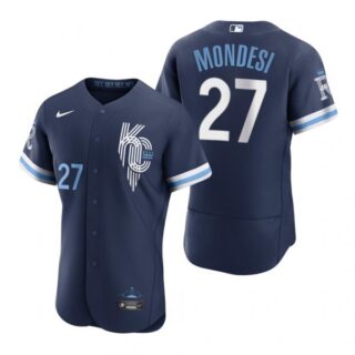 Men's - Flex Base Kansas City Royals Adalberto Mondesi Navy 2022 City Connect Stitched Jersey