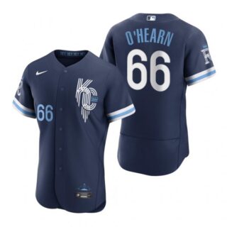 Men's - Flex Base Kansas City Royals Ryan O'Hearn Navy 2022 City Connect Stitched Jersey