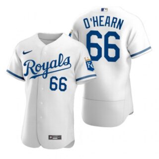 Men's Kansas City Royals Ryan O'Hearn Stitched Jersey 2022 Uniform - White