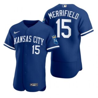Men's Kansas City Royals Whit Merrifield Stitched Jersey 2022 Uniform - Royal
