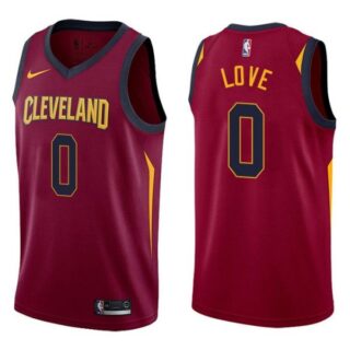 Men's Kevin Love Cleveland Cavaliers Basketball Jersey Wine