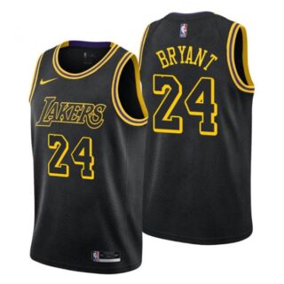 Men's Kobe Bryant Los Angeles Lakers Basketball Jersey Mamba Black