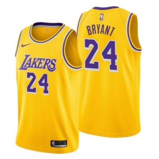 Men's Kobe Bryant Los Angeles Lakers Basketball Jersey Gold