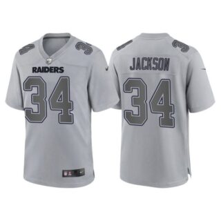 Youth Las Vegas Raiders Bo Jackson Gray Atmosphere Fashion Stitched Jersey