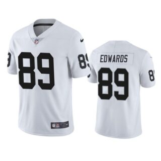 Men's #89 Bryan Edwards Las Vegas Raiders Vapor Limited Jersey Stitched White