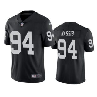 Men's #94 Carl Nassib Las Vegas Raiders Vapor Limited Jersey Stitched Black