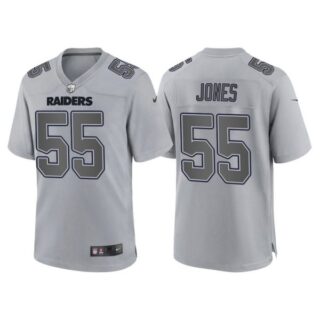 Youth Las Vegas Raiders Chandler Jones Gray Atmosphere Fashion Stitched Jersey