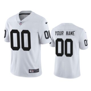 Men's Custom Las Vegas Raiders Vapor Limited Jersey Stitched White