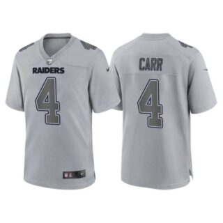Youth Las Vegas Raiders Derek Carr Gray Atmosphere Fashion Stitched Jersey