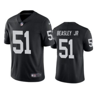 Men's #51 Vic Beasley Jr Las Vegas Raiders Vapor Limited Jersey Stitched Black