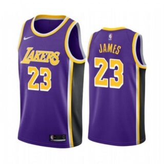Men's LeBron James Los Angeles Lakers Basketball Jersey Purple