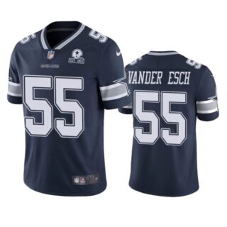 Men's #55 Leighton Vander Esch Dallas Cowboys Vapor Limited Jersey Stitched Navy