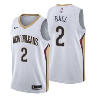 Men's Lonzo Ball New Orleans Pelicans Basketball Jersey White
