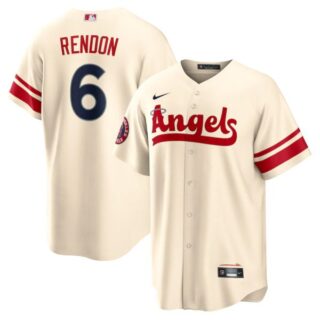 Youth Los Angeles Angels Anthony Rendon 2022 City Connect Cream Stitched Jersey