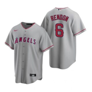 Men's Anthony Rendon Los Angeles Angels Cool Base Jersey Gray