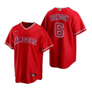 Men's Anthony Rendon Los Angeles Angels Cool Base Jersey Red