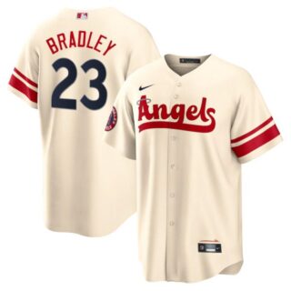Youth Los Angeles Angels Archie Bradley 2022 City Connect Cream Stitched Jersey