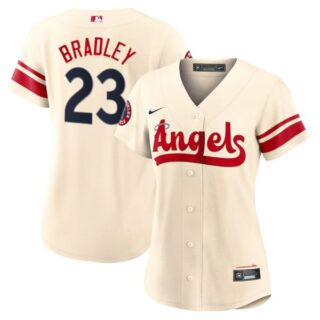 Women's Los Angeles Angels Archie Bradley 2022 City Connect Cream Stitched Jersey