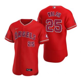 Men's Jared Walsh Los Angeles Angels Flex Base Jersey Red