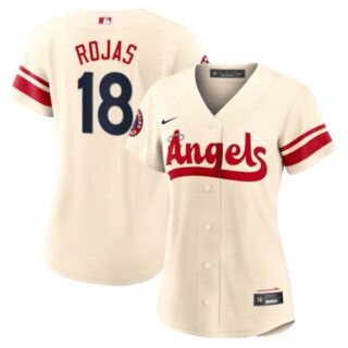 Women's Los Angeles Angels Jose Rojas 2022 City Connect Cream Stitched Jersey