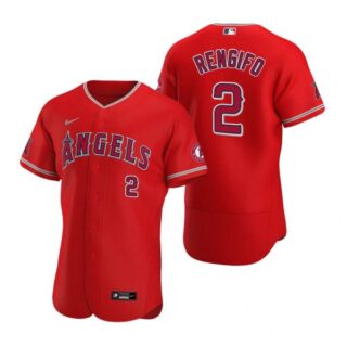 Men's Luis Rengifo Los Angeles Angels Flex Base Jersey Red