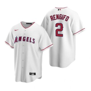 Men's Luis Rengifo Los Angeles Angels Cool Base Jersey White