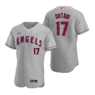 Men's Shohei Ohtani Los Angeles Angels Flex Base Jersey Gray