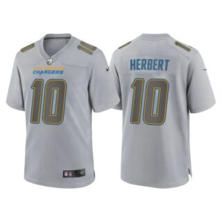 Youth Los Angeles Chargers Justin Herbert Gray Atmosphere Fashion Stitched Jersey