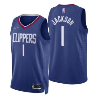 Men's Reggie Jackson Los Angeles Clippers 75th Anniversary Diamond Jersey