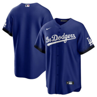 Men's - Cool Base Blank Los Angeles Dodgers 2021 City Connect Stitched Jersey
