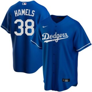 Men's Los Angeles Dodgers #38 Cole Hamels Cool Base Jersey Stitched - Royal