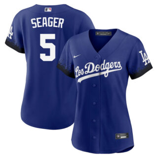 Women Corey Seager Los Angeles Dodgers 2021 City Connect Stitched Jersey