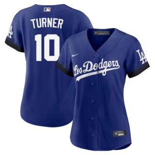Women Justin Turner Los Angeles Dodgers 2021 City Connect Stitched Jersey - LosDodgers