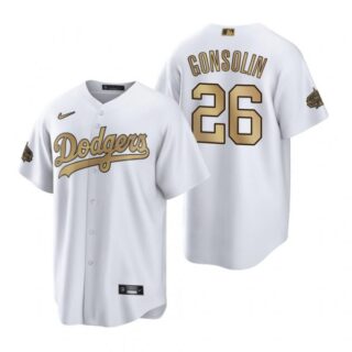Men's Cool Base Tony Gonsolin Los Angeles Dodgers 2022 MLB All-Star Game White Stitched Jersey