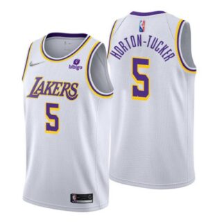 Men's Talen Horton-Tucker Los Angeles Lakers 75th Anniversary Diamond Jersey White Association