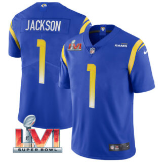Men's Desean Jackson Los Angeles Rams 2022 Super Bowl LVI Vapor Limited Stitched Jersey Royal