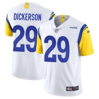 Men's Eric Dickerson Los Angeles Rams Vapor Limited Royal Jersey Stitched White