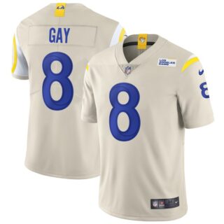 Men's Matt Gay Los Angeles Rams Vapor Limited Royal Jersey Stitched Bone