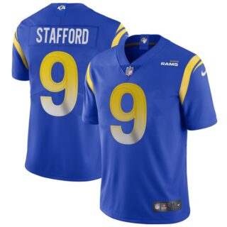 Men's Matthew Stafford Los Angeles Rams Vapor Limited White Jersey Stitched Royal