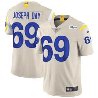 Men's Sebastian Joseph-Day Los Angeles Rams Vapor Limited White Jersey Stitched Bone