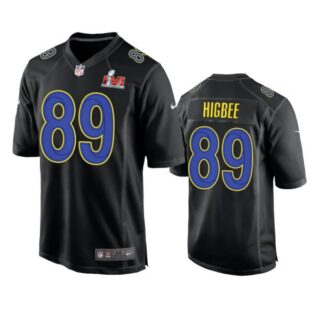 Men's Tyler Higbee Los Angeles Rams 2022 Super Bowl LVI Black Bound Game Stitched Jersey