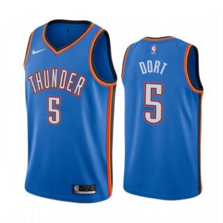 Men's Luguentz Dort Oklahoma City Thunder Basketball Jersey Blue