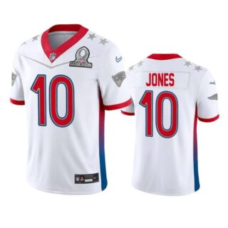 Men's Mac Jones New England Patriots 2022 AFC Pro Bowl Stitched Jersey White