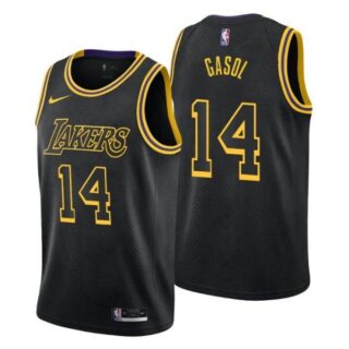 Men's Marc Gasol Los Angeles Lakers Basketball Jersey Mamba Black