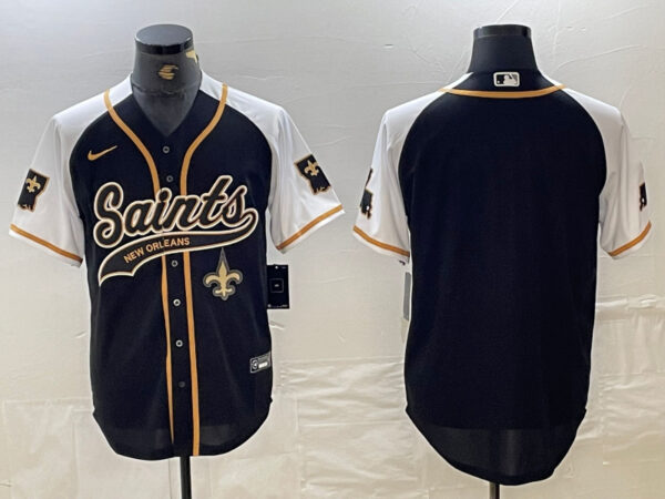 men's new orleans saints blank black white 1987 legacy cool base stitched baseball jerseys