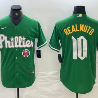 men's philadelphia phillies #10 j.t. realmuto green 2024 city connect stitched jersey
