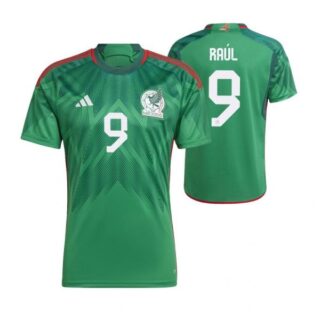 Men's Raul Jimenez Mexico National Team Green Home Soccer Jersey 2022-23
