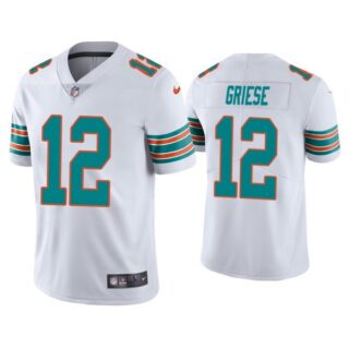 Men's Bob Griese Miami Dolphins Throwback Limited Stitched Jersey Aqua