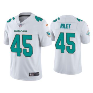 Men's Duke Riley Miami Dolphins Vapor Limited Stitched Jersey White